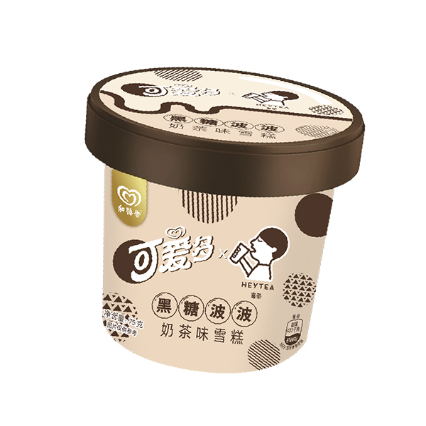 可愛多x喜茶黑糖波波奶茶味單杯(75g)