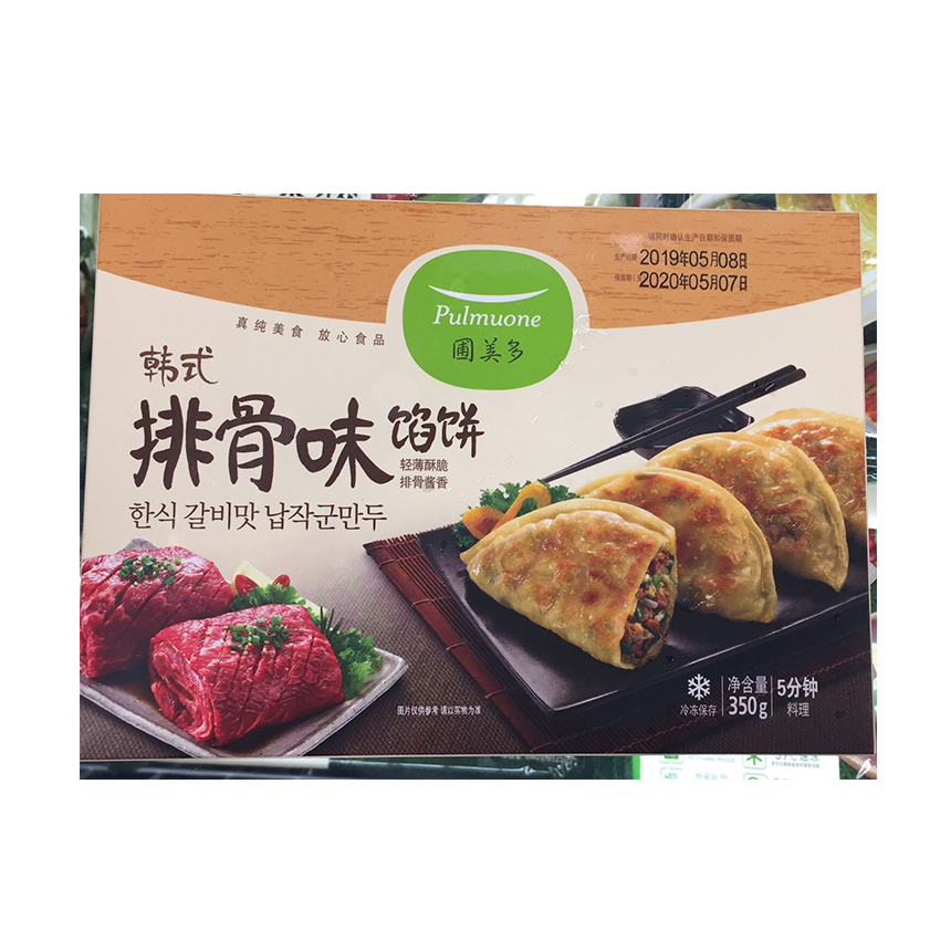 圃美多韓式排骨味餡餅350g