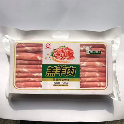 羔羊肉片500g托盤