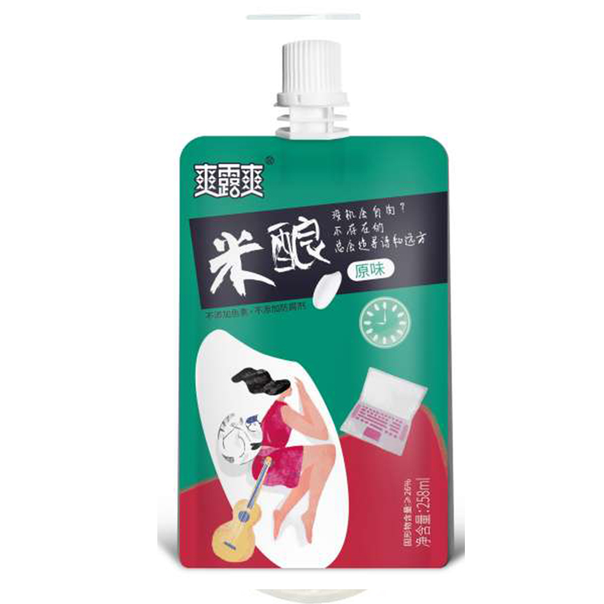 爽露爽大吸吸米釀原味258ml