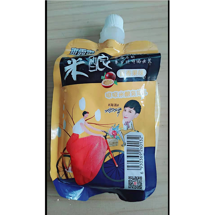爽露爽大吸吸米釀百香果味258ml