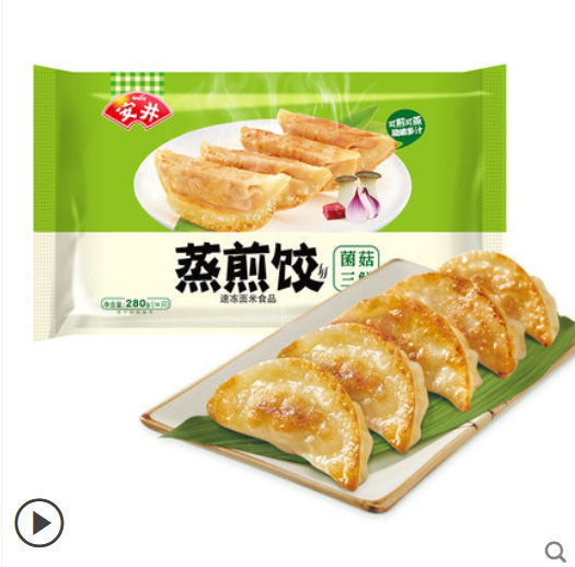 安井菌菇三鮮煎蒸餃280g