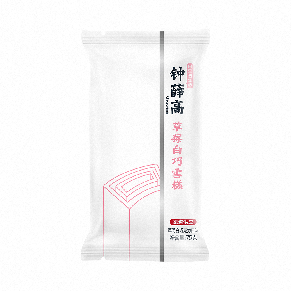 鐘薛高草莓白巧(草莓白巧克力口味)雪糕78g