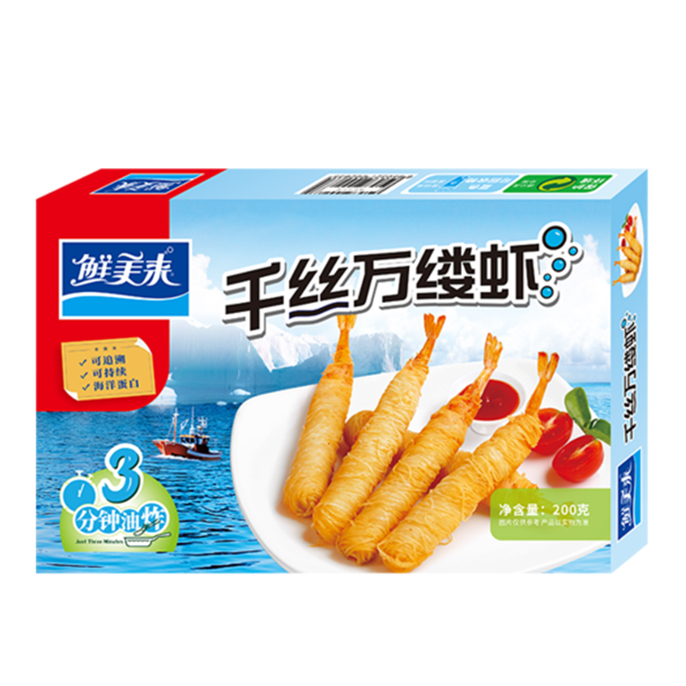 鮮美來千絲萬縷蝦200g