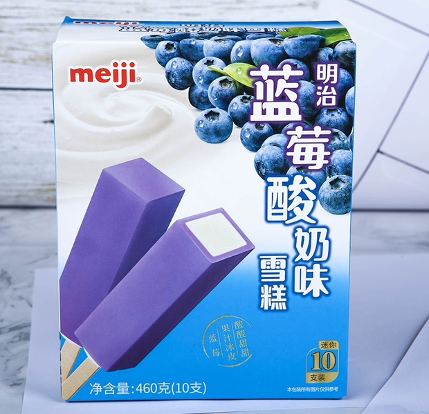 明治藍莓酸奶味雪糕彩盒46g10支