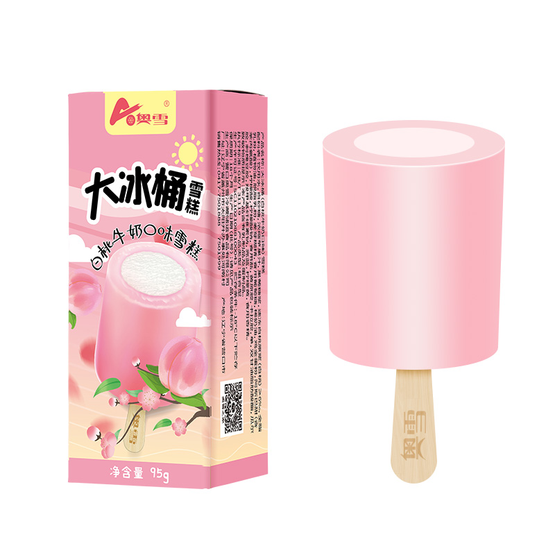 奧雪大冰桶白桃牛奶味95g