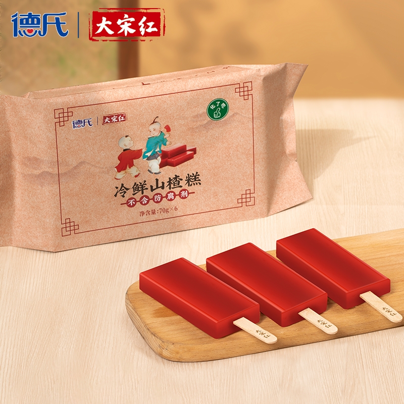 大宋紅冷鮮山楂糕-家庭裝70g*6支